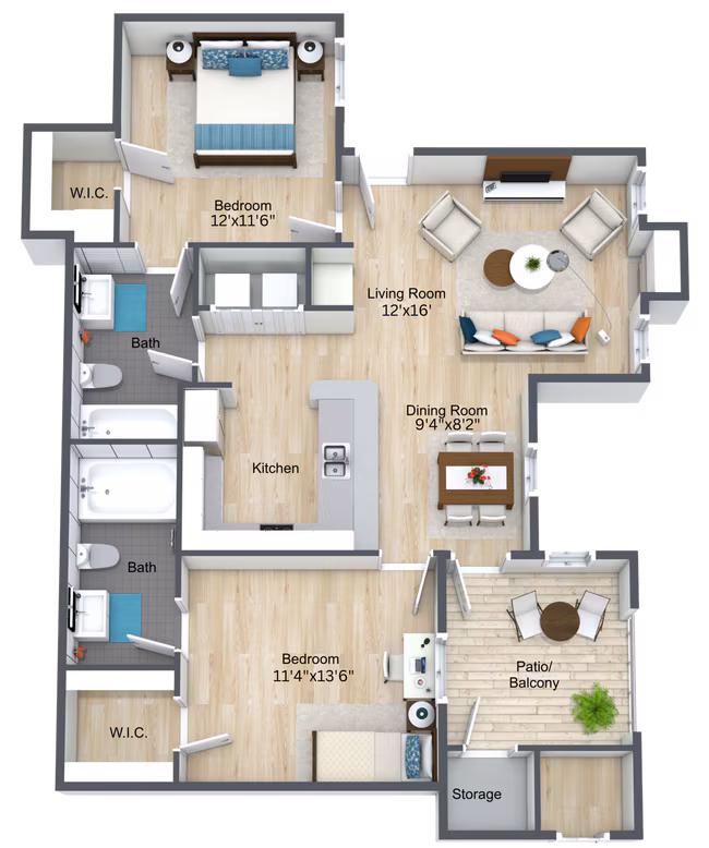 Unit 1234 floor plan