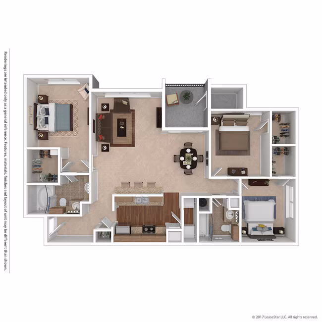 3 Beds • 2 Bath 601 floor plan