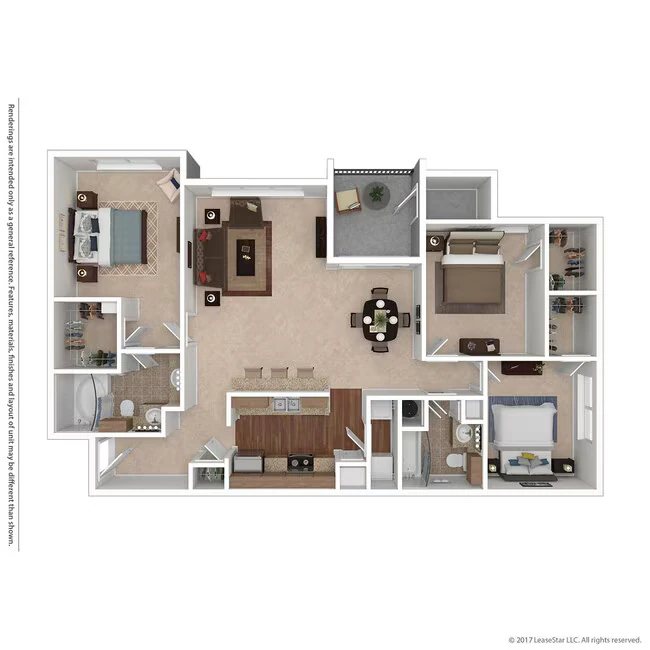 3 Beds • 2 Bath 604 floor plan