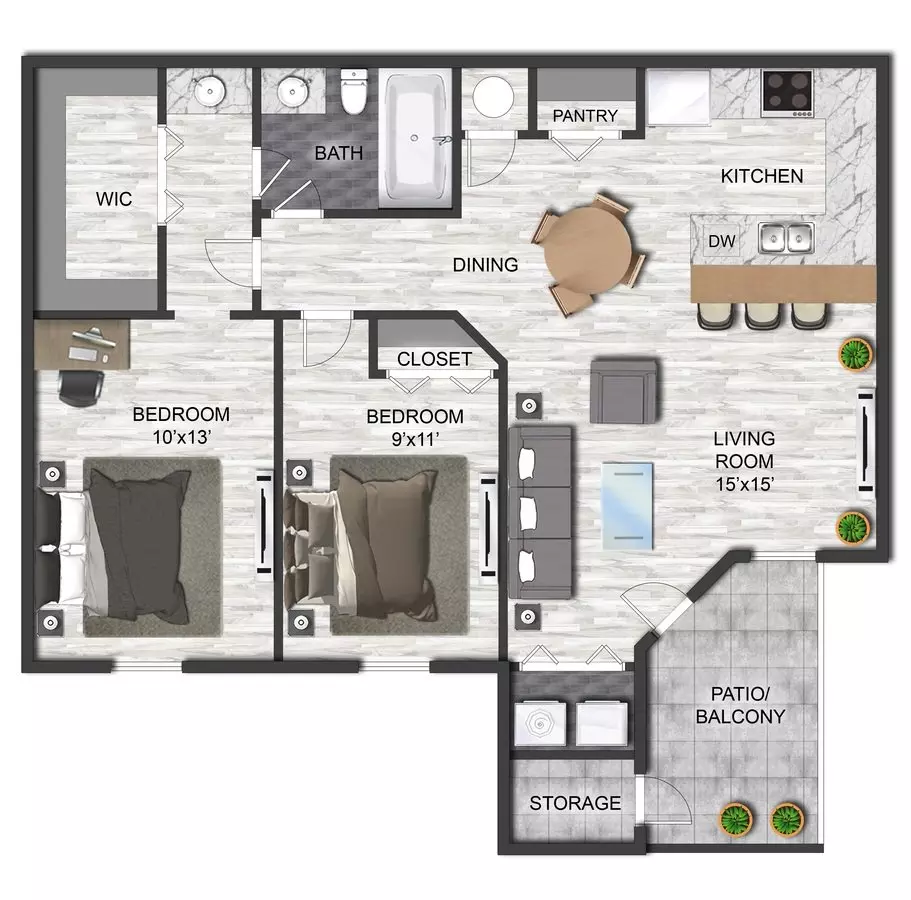 Unit 0938 0938 floor plan