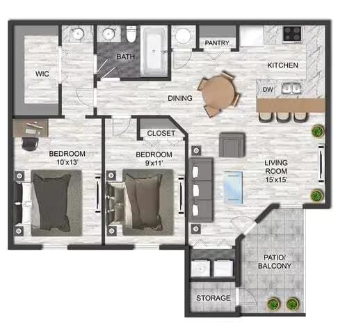 Unit 0833 0833 floor plan