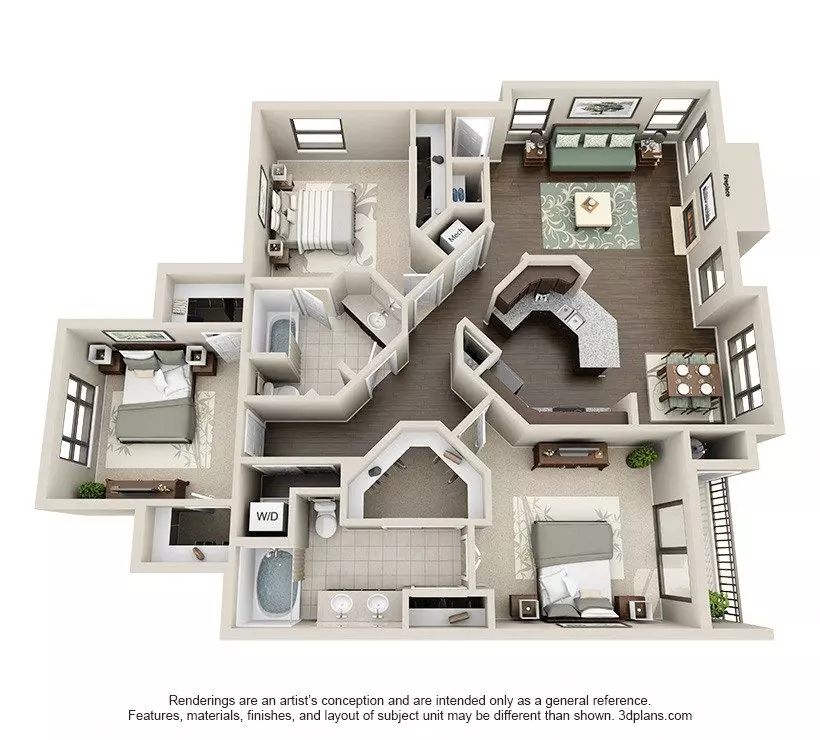 Plaza C1 2690G floor plan