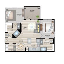 Unit 1330 floor plan