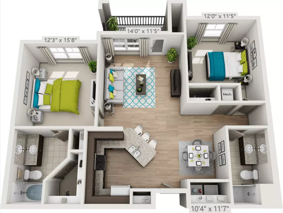 Unit 0714 0714 floor plan