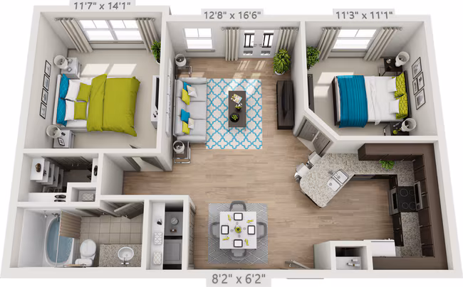 Unit 1435 floor plan