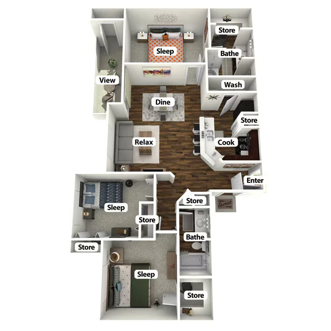 C1 0422 floor plan