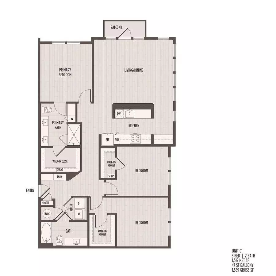 C1 Rosslyn-301 floor plan