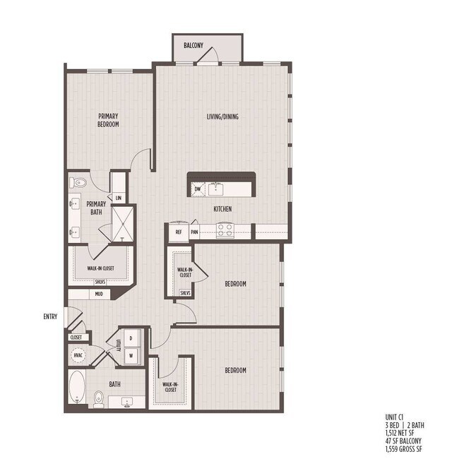 3 Beds • 2 Bath 190 floor plan