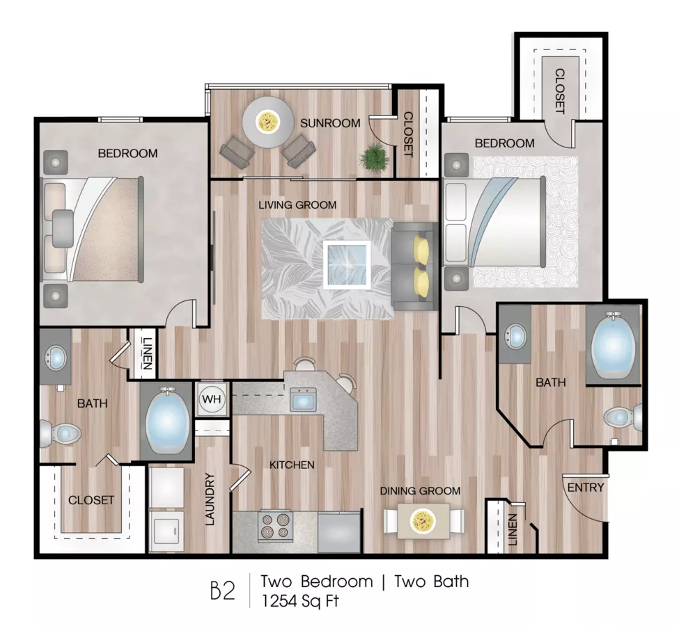 B2 0834 floor plan
