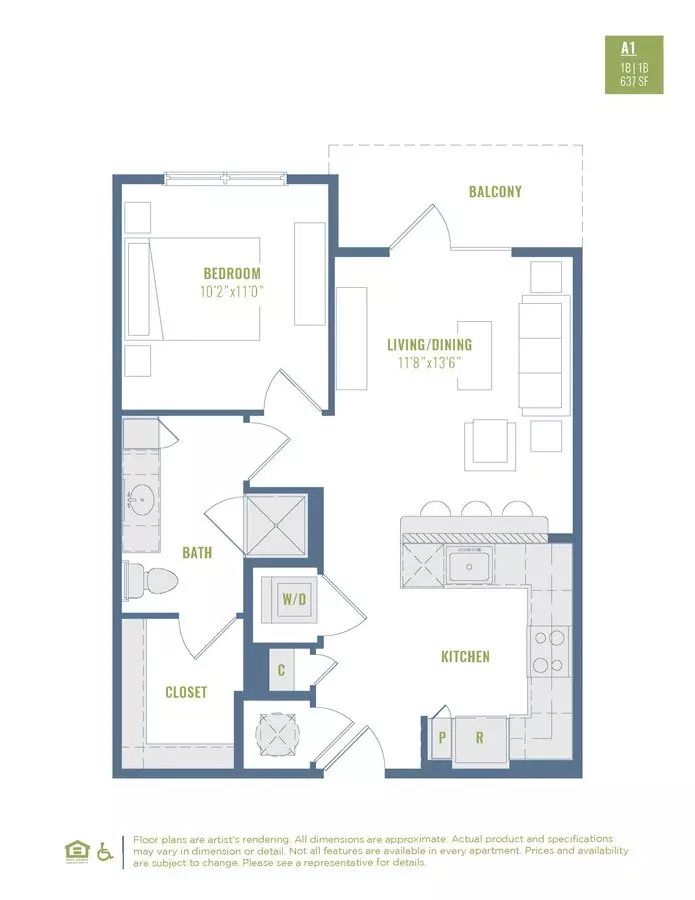 Unit 124 324 floor plan