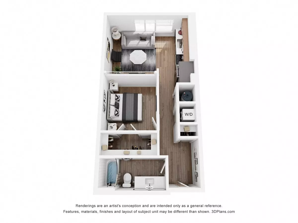 Studio • 1 Bath 442 floor plan