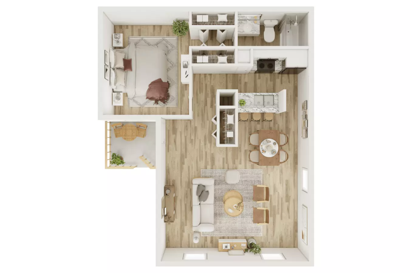 1x1 REEP Reno 515 floor plan