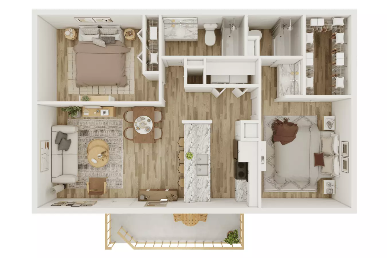 2x2 REEP Reno 1116 floor plan