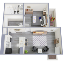 1x1 917 floor plan