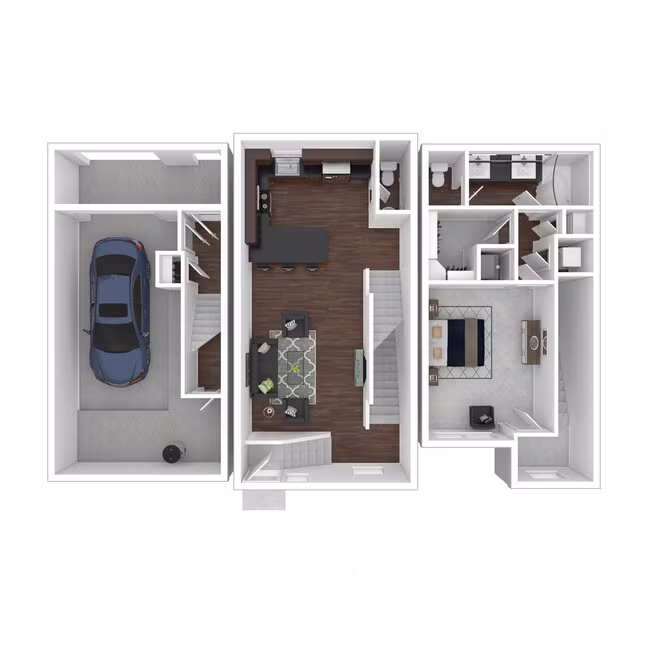 1 Bed • 1 Bath 1308 floor plan