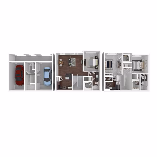 3 Beds • 3 Bath 0704 floor plan