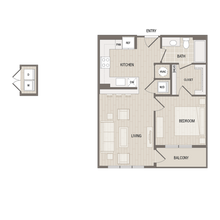 A1 1-208 floor plan