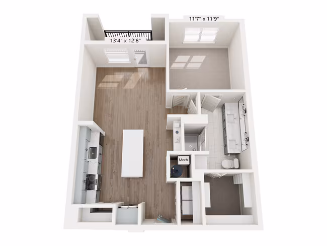 Unit 2320 floor plan