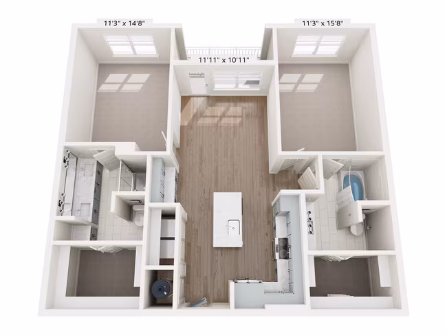 Unit 1306 floor plan