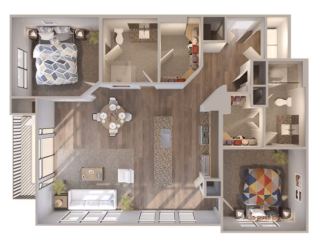Unit 1535 floor plan