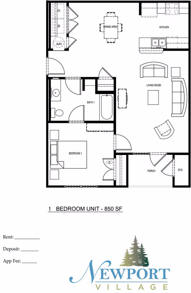 Unit 2208 floor plan