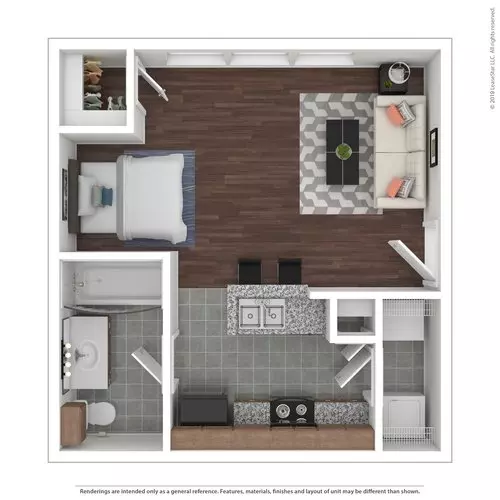E1 Renovated 1220 floor plan