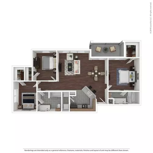 C1 Renovated 0437 floor plan