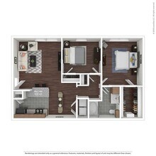 2 Beds • 1 Bath 1334 floor plan