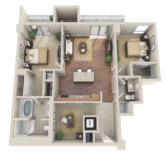 Unit 1311 1311 floor plan