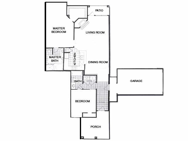 2 Beds • 2 Bath 1716 floor plan