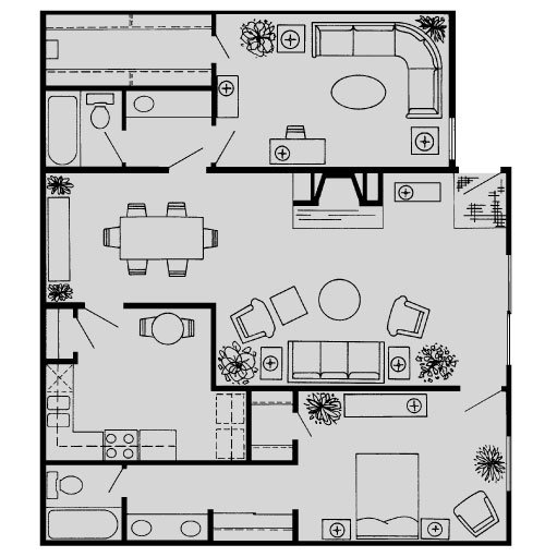 Unit 2204 3940 floor plan