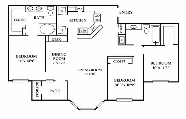 D1 01-823 floor plan