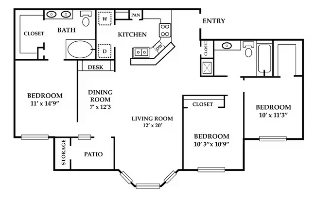 D1 01-813 floor plan