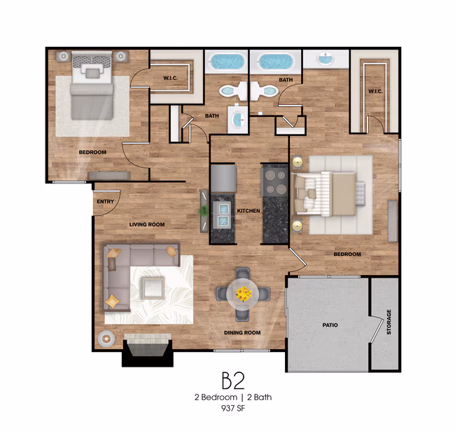 Unit 1816 floor plan