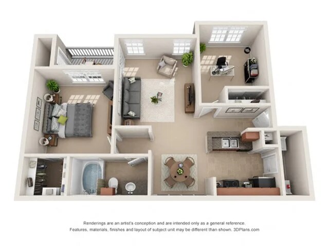 Unit 1111 floor plan