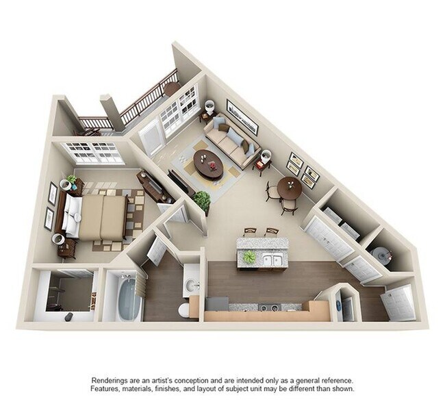 1 Bed • 1 Bath 3204 floor plan