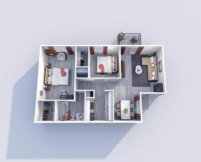 Unit 1208 floor plan