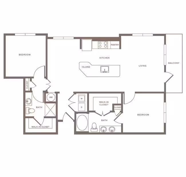 Unit 1308 floor plan