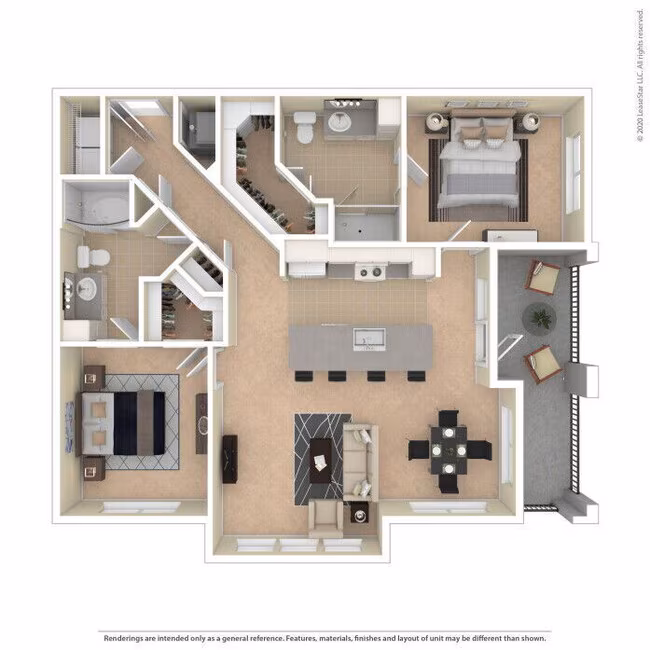 Unit 2102 floor plan