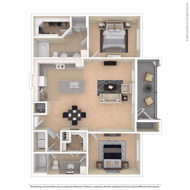 Unit 1241 floor plan
