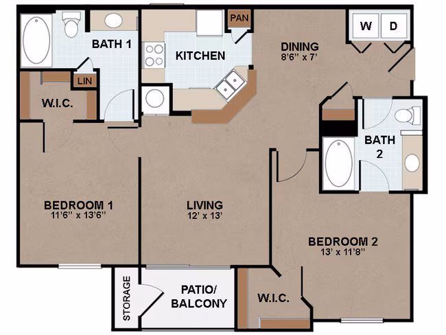Unit 913 floor plan