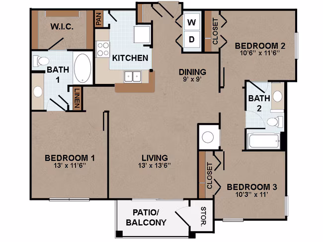 C1 911 floor plan