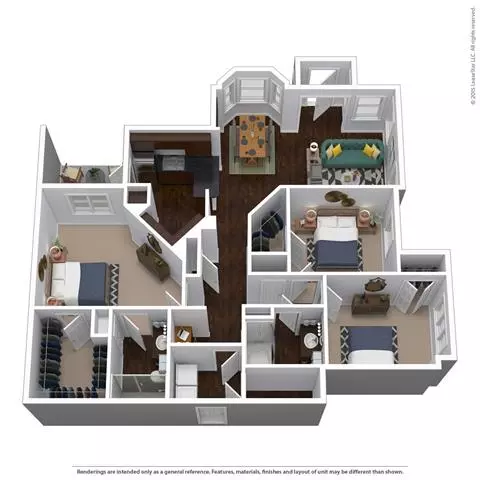 Unit 17105 17105 floor plan
