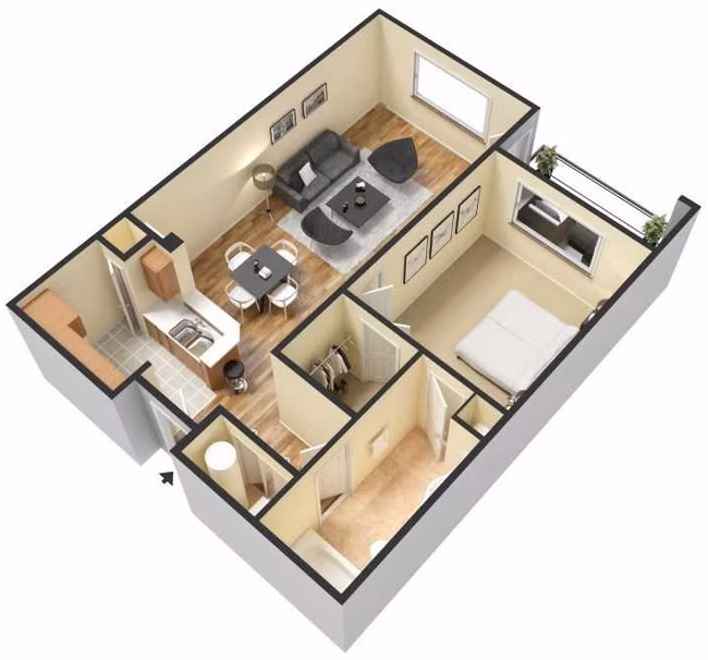 Unit 342 236 floor plan