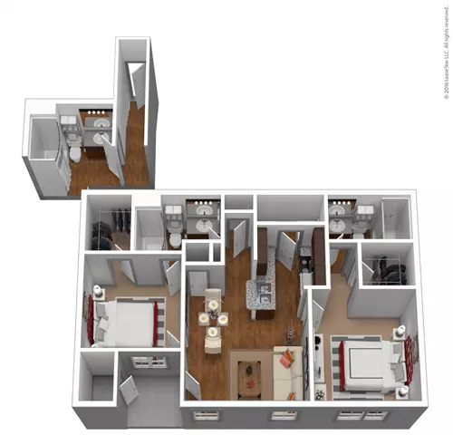 Unit - 01108 floor plan