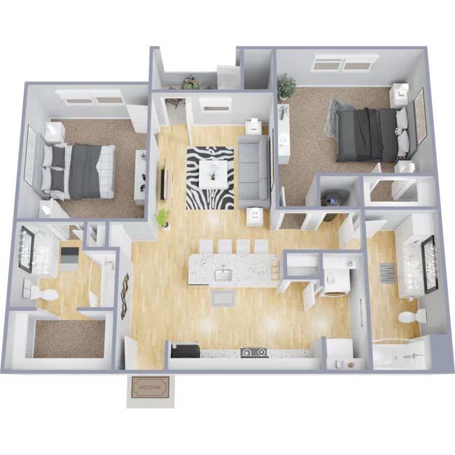 2BR 3205 floor plan