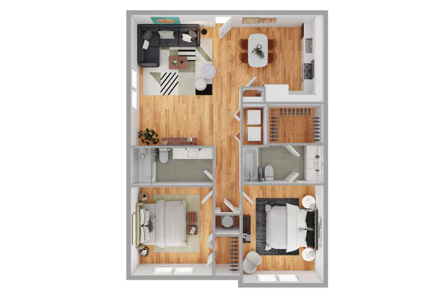 2x2 3210-O floor plan