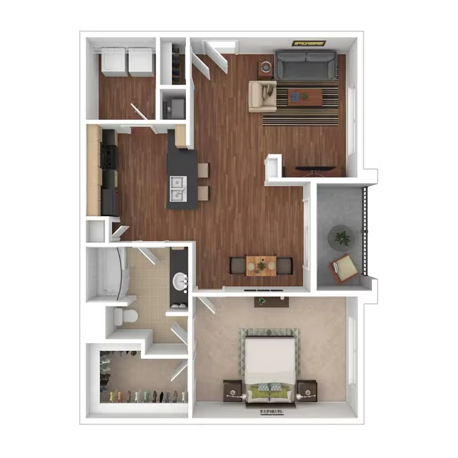 1B 0624 floor plan