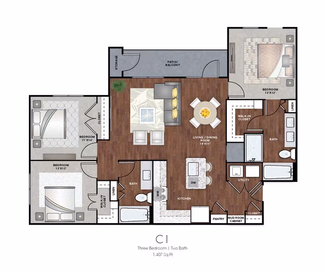 C1 2109 floor plan