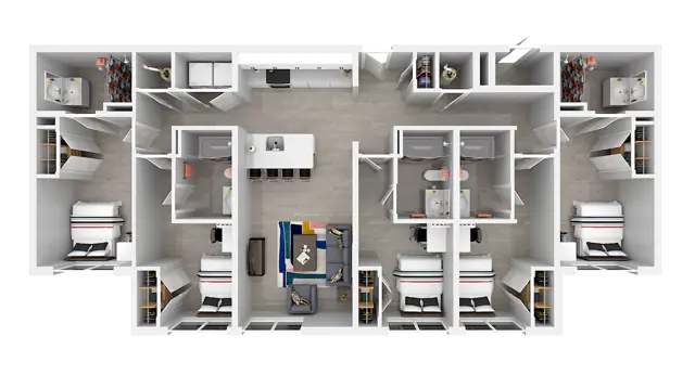 E1 Private floor plan